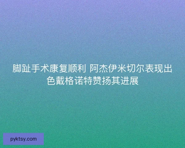 脚趾手术康复顺利 阿杰伊米切尔表现出色戴格诺特赞扬其进展 脚趾手术康复顺利 阿杰伊米切尔表现出色戴格诺特赞扬其进展